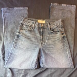 NWOT Mother The Bookie Flood Size 26 Denim Wide Leg Flared Light Wash Blue High